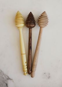 Handmade Wooden Honey Dipper Tool <b>For</b> Organic Honey <b>Jar</b> Drizzling And Tea Coffee Serving Accessories - Product Image 3