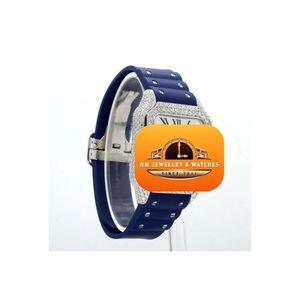 นาฬิกาข้อมือ NM JEWELLRY WATCHES รุ่น Unisex หรูหรา ทรงสี่เหลี่ยม ควอตซ์ ประดับเพชรและคริสตัล ตัวเรือนแบบโรมัน สายซิลิโคนวินเทจ ขนาด 20 มม. แบบอนาล็อก - Product Image 3