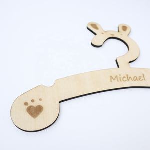 2022 Popular New Custom Wood <b>Hangers</b> Creative <b>Cloth</b> <b>Hangers</b> with Polished Wooden Boxes and Wall Sign Option - Product Image 2