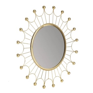 High Selling Quality Luxury Gold Plated Rounder Shape Wall <b>Mirror</b> <b>Frame</b> for Living Room & Bedroom Decoration Wholesale Price - Product Image 1