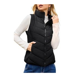 <b>Women's</b> Padded <b>Waistcoat</b> Puffer Vest Warm Sleeveless Winter Layering Private Label Manufacturer - Product Image 6
