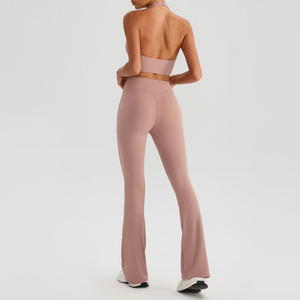 Nuevo Conjunto de Yoga para Mujer, Ecológico, Ligero, Transpirable, de Color Sólido, Ropa Deportiva para Gimnasio, Traje de Fitness para Correr, Sin Costuras - Product Image 3