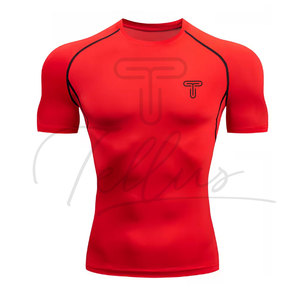 Best Quality Custom Design Short Sleeve <b>Tie</b>-Dyed Rash Guard Compression Short Sleeve Rash Guard - Product Image 2