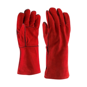 Gants de soudage en cuir de vachette pleine fleur haute performance, résistants aux flammes, certifiés CE, antistatiques, sans latex, pour travaux lourds - Product Image 6