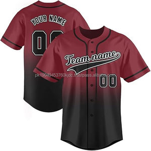 Camiseta de béisbol y sóftbol personalizada para hombre y mujer, camisetas con botones, número de nombre personalizado, ropa deportiva transpirable, talla con cuentas - Product Image 2