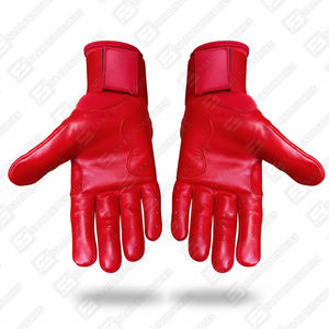 Guantes de Bateo de Béisbol/Sóftbol Hechos a Medida en Color Rojo, 100% Cuero Vacuno Cabretta Original, Diseño Transpirable y Ligero - Product Image 6