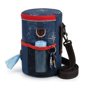Sac à friandises pour dressage de chiens avec sangle réglable, poche zippée et porte-sac à déjections pour la promenade et la formation caninales - Product Image 2