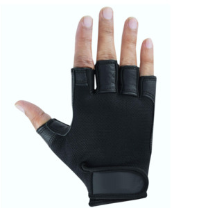 Gants de fitness légers en cuir personnalisés à demi-doigts pour la musculation, le bodybuilding et le powerlifting, avec support durable pour les poignets - Product Image 5