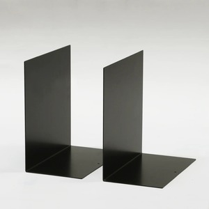 Heavy Duty Metal Bookends Non Slip Black Steel <b>Book</b> <b>Ends</b> For Shelves Office Desk <b>Book</b> Organizer Decorative <b>Book</b> Holder Pair Mini - Product Image 2