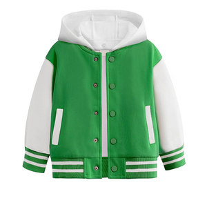 Chaqueta Deportiva de Béisbol Unisex para Niños, 100% Algodón, con Capucha, Uniforme Escolar para Niños y Niñas - Product Image 5