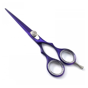 Tijeras Profesionales para Adelgazar el Cabello, Acero Inoxidable 6CR13, 28 Dientes, Punta Afilada, para Diestros, Mango Largo, Plástico Resistente - Product Image 5