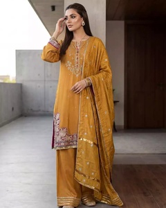 Summer Premium Quality Formal Women Salwar Kameez Lawn ODM Viscose Silk Cotton Linen Polyester Party Wrinkle Free Quick Dry MDL - Product Image 1