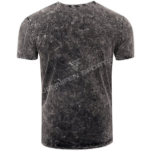 T-shirt pour homme de haute qualité en coton 100% lavé à l'acide, coupe ample, manches courtes, léger, séchage rapide, respirant, imprimé sur mesure - Product Image 2