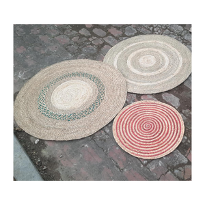 Tapis en jonc de mer naturel tressé à la main pour la décoration intérieure, chambre, salon, salle à manger - Product Image 1