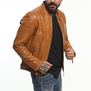 Veste en cuir véritable de qualité supérieure pour homme, pour l'automne et l'hiver, veste en cuir haut de gamme pour homme, fabriquée au Pakistan - Product Image 5