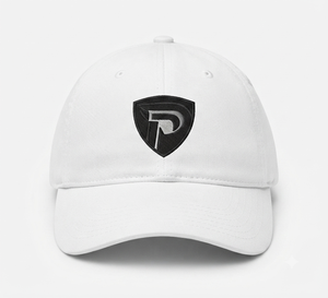 Gorra de Béisbol Blanca de 6 Paneles con Logotipo Bordado en el Panel Frontal, Gorra Casual Ajustada Unisex para Adultos, Hilo de Algodón - Product Image 1