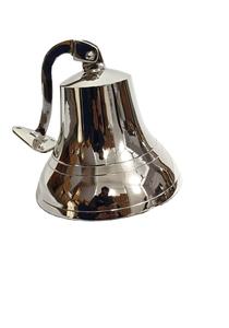 Campana de barco de aluminio con acabado dorado, latón macizo, barco marino marítimo, cena escolar, recepción, campana de barco para el hogar, hecha en la India - Product Image 6