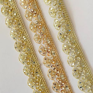 Tissu en tulle doux brodé de dentelle lavable et écologique, personnalisable en couleur, pour garnitures de mode - Vente en gros - Product Image 1