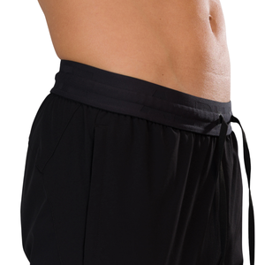 Pantalones Deportivos Negros para Hombre, Ligeros, Elásticos, Ajustados, con Bolsillo con Cremallera, Suministro al por Mayor Personalizado OEM - Product Image 5