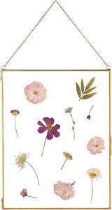 Rectangular Golden Home Decor Glass & Metal Hanging Picture <b>Frame</b> for <b>Wall</b> Decoration with 2 Sides Glass In 10x8 Inches - Product Image 4