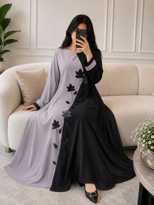 Robe longue islamique 2026 en dentelle respirante avec motif croisé et travail de diamants, idéale pour les mariages automne/printemps, pour femmes musulmanes - Product Image 6