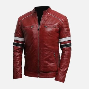 Tailor Made Leather Jackets Men Genuine Leather Jackets Breathable OEM Leather Jacket for Men in Different Look and Designs - Product Image 1