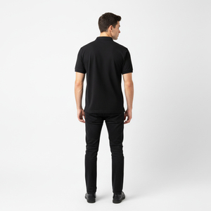 Camisa de Hombre de Algodón y Elastano de Alta Calidad, Marca de Lujo, Logotipo Personalizado, Estampado Sólido, Verano, Casual, Oficina, Negocios - Product Image 3