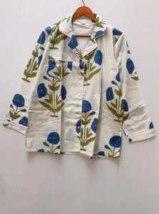 Camisa de Algodón con Estampado Floral para Mujer, Manga Larga, Cuello Camisero, Estilo Casual de Verano, Cierre de Botones - Product Image 5