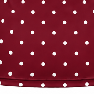 Camiseta de Manga Corta para Mujer, Color Borgoña Sólido, Cuello Alto Simulado, Corte Ajustado, Elástica, Informal, Ecológica, Colores Personalizados, Logotipo, Ropa de Verano - Product Image 6