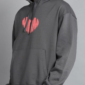 Sweat à capuche personnalisé pour homme avec impression sur mesure, tissu jersey épais, écologique, infroissable, respirant, coupe classique - Product Image 4