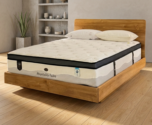 Vienna Solid Teak Wood Platform <b>Bed</b> <b>Frame</b> Natural Finish Modern Minimalist Design Eco-Friendly Durable <b>Queen</b>/King <b>Size</b> - Product Image 4