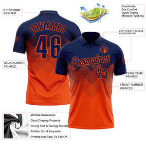 Polo de baseball pour homme, sublimation du nom et du numéro de l'équipe, polyester à séchage rapide, manches courtes, coupe classique, toutes saisons, maillot de sport - Product Image 3