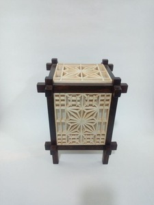 Quemador de incienso Bukhoor hecho a mano en India, de bambú ecológico y madera árabe, con estética real para decoración del hogar. - Product Image 2
