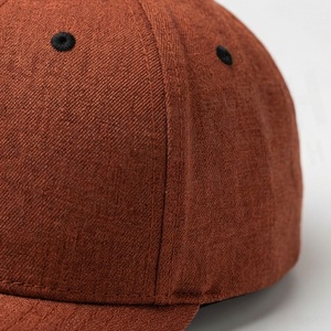 Gorra de Béisbol de 6 Paneles Color Marrón Óxido con Logotipo Bordado en el Panel Frontal, Unisex, de Sarga de Algodón, Estilo Casual, para Primavera/Verano, para Adultos - Product Image 2