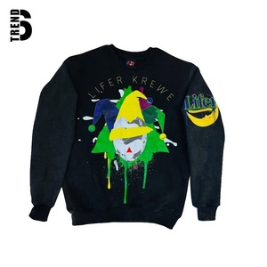Sudadera de Hombre con Cuello Redondo, 100% Algodón, Gruesa, Personalizable con Logotipo por Transferencia Térmica, Venta al Por Mayor OEM - Product Image 1