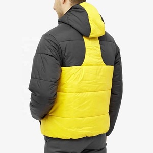 Men's Bomber Jacket Black Yellow Color Blocking Waterproof Windproof Zipper Closure Spring Casual Formal Outerwear <b>Camouflage</b> - Product Image 5
