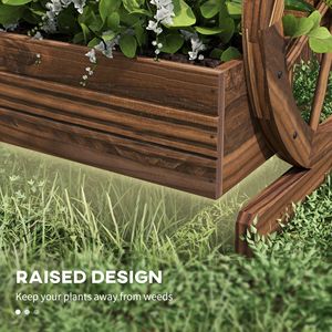 Fioriera in Legno a 3 Livelli dal Design Classico, Set di Fioriere Verticali Quadrate per Ortaggi, Fiori ed Erbe - Product Image 6