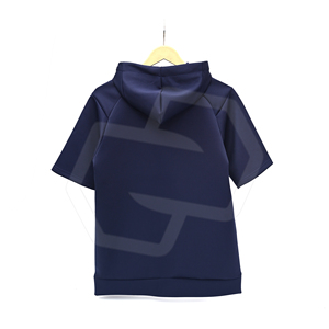 <b>Men's</b> Winter Eco-Friendly Breathable Fleece Hooded Pullover Casual <b>Short</b> <b>Sleeve</b> Custom OEM Service Premium Quality Made Pakistan - Product Image 2