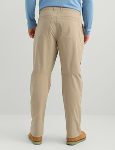Pantalon de pêche kaki pour homme, coupe droite, pantalon de travail, poches cargo, vêtements de pêche en plein air, UPF 35, logo sur le devant - Product Image 5
