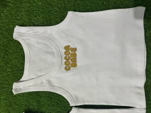Brown Cocoa Babe Slogan Embroidery Beaded Ribbed Cotton Tank Top Women Summer Sleeveless Crop <b>Shirt</b> Trade Distributor - Product Image 1