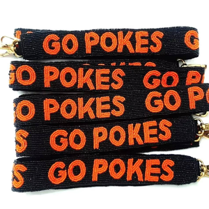 Correas de Bolso Personalizadas con Letras Bordadas a Mano, con Cuentas Blancas y Doradas, Accesorio de Moda, Correa de Bolso con Pedrería - Product Image 4