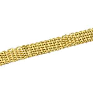 Pulsera de Eslabones Múltiples de Latón Chapado en Oro Micro de 14K, 18K, 24K para Hombre, con Cierre de Gancho en S, Venta al por Mayor de Joyería de Moda - Product Image 2