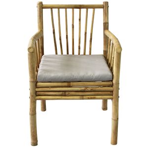 Wholesale Bamboo Garden Chair Natural Outdoor Indoor Patio Seating with Cushion Durable Comfortable Design Furniture OEM ODM - Product Image 3