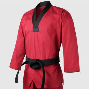 Nuevo y Elegante Uniforme de Taekwondo con Tela Elástica, Color y Logotipo Personalizados, Corte Holgado, Venta al Por Mayor - Product Image 2