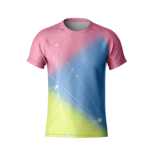 T-shirts promotionnels de haute qualité 100% coton, impression numérique par sublimation personnalisée, col rond, manches courtes, séchage rapide, respirant - Product Image 1