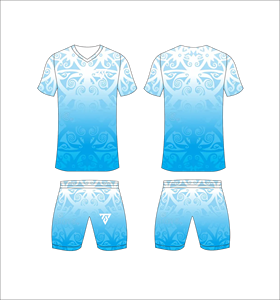 Custom Sublimated V-Neck Soccer Jersey Set Short Sleeve Moisture Wicking Polyester Adult Summer Sportwear - Product Image 1