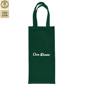 Sac cadeau en toile de coton pour bouteille de vin, emballage cadeau pour vin, 17x36x9,5 cm, logo personnalisé, vente en gros, OEM, marque privée, modèle SS504-2 - Product Image 2