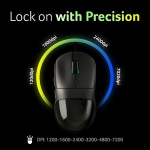 เมาส์เกมมิ่งแบบมีสาย โปรแกรมได้ ชาร์จไฟได้ รุ่น A725 เซ็นเซอร์ 7200 DPI 125Hz Polling 13 โหมด RGB สำหรับ DDR4 RAM - Product Image 2