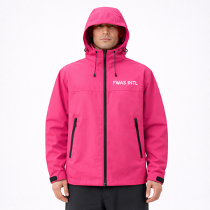 Veste coupe-vent écologique personnalisée en tissu parachute léger, respirant et imperméable, unisexe, pour homme, pour activités de plein air - Product Image 1