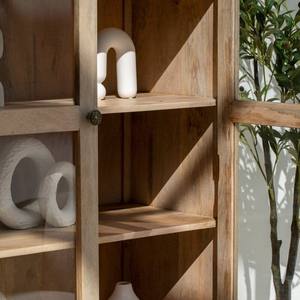 Vitrina de Madera Vandana Merino Ultra, Mueble de Almacenamiento Moderno de Madera Sólida con Diseño Minimalista - Product Image 5